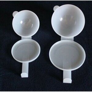 2 Tupperware Forget Me Not Half Round Hanging 5105A & 5106A